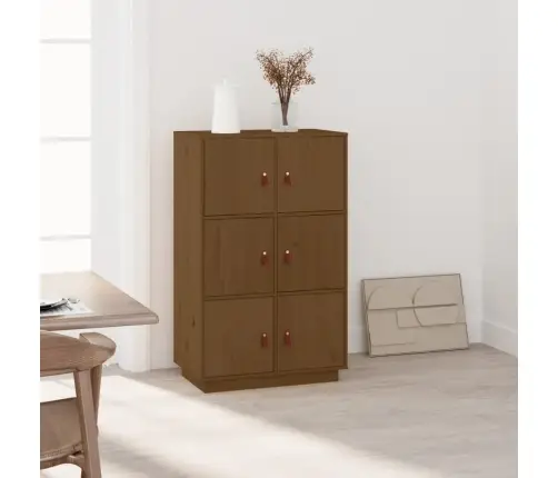 Augstais Skapītis, Brūns, 67X40X108,5 Cm, Priedes Masīvkoks Vidaxl Augstais Skapītis, Brūns, 67X40X108,5 Cm, Priedes Masīvkoks Vidaxl