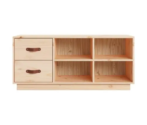 Apavu Skapītis, 100X34X45 Cm, Priedes Masīvkoks Vidaxl