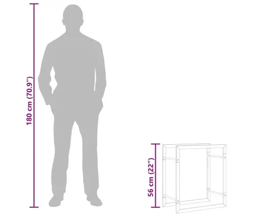 Malkas Uzglabāšanas Statīvs, Matēti Melns, 50X28X56 Cm, Tērauds Vidaxl