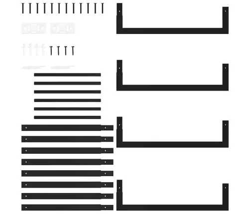 Küttepuude Rest, Mattmust, 50X28X94 cm Teras