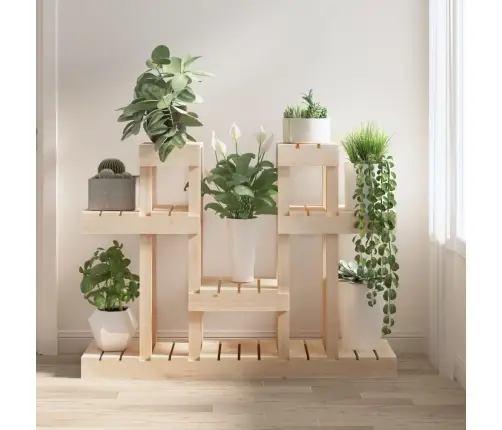 Augu Plaukts, 104,5X25X77,5 Cm, Priedes Masīvkoks Vidaxl