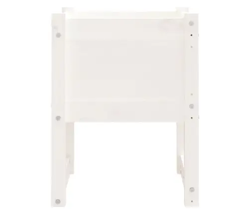 Taimekastid, 2 Tk, Valge, 40X40X52,5 cm Toekas Männipuit