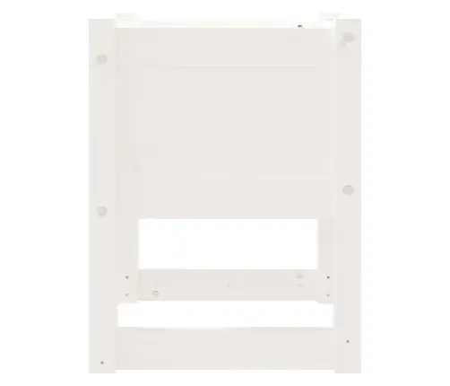 Taimekastid, 2 Tk, Valge, 40X40X52,5 cm Toekas Männipuit