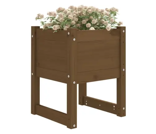 Taimekast, Meepruun, 40X40X52,5 cm Toekas Männipuit