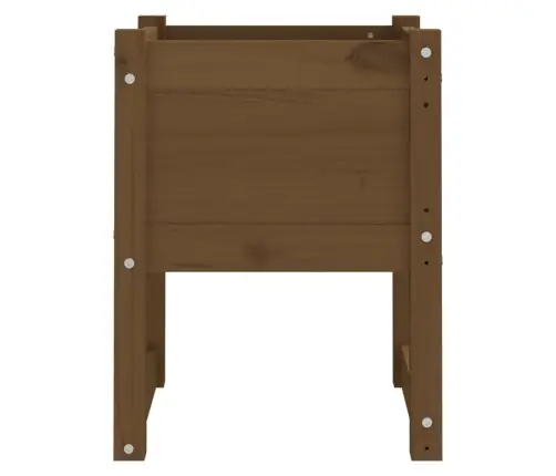 Puķu Kastes, 2 Gab., Brūnas, 40X40X52,5 Cm, Priedes Masīvkoks Vidaxl