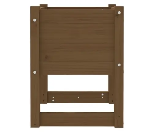 Puķu Kastes, 2 Gab., Brūnas, 40X40X52,5 Cm, Priedes Masīvkoks Vidaxl