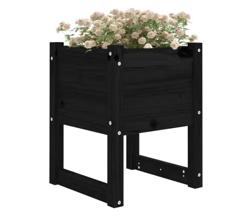Taimekast, Must, 40X40X52,5 cm Toekas Männipuit