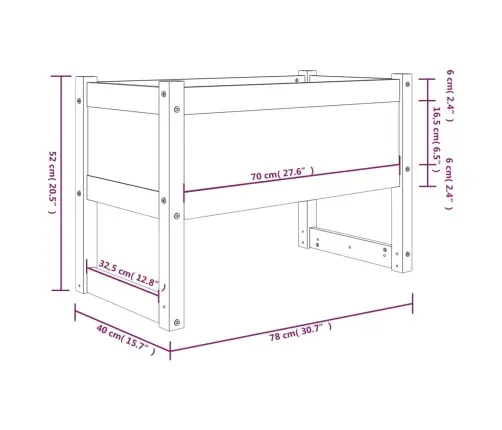 Lovelis, Medaus Rudas, 78X40X52cm Pušies Medienos Masyvas