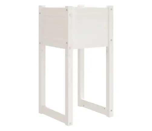 Puķu Kastes, 2 Gab., Baltas, 40X40X81 Cm, Priedes Masīvkoks Vidaxl