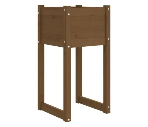 Taimekast, Meepruun, 40X40X81 cm Toekas Männipuit