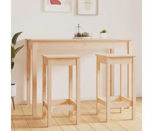 Bāra Krēsli, 2 Gab., 40X40X78 Cm, Priedes Masīvkoks Vidaxl