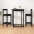 Baaritoolid 2 Tk, Must, 40X41,5X112 cm Männipuit