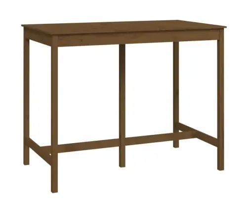 Baro Stalas, Medaus Rudas, 140X80X110cm Pušies Masyvas