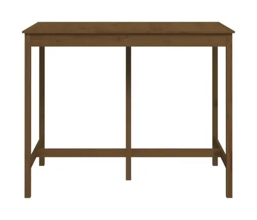 Baro Stalas, Medaus Rudas, 140X80X110cm Pušies Masyvas