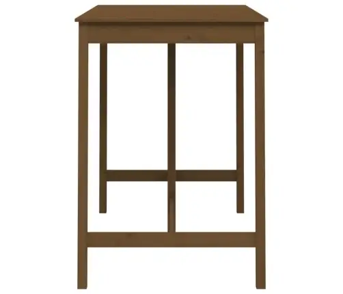 Baro Stalas, Medaus Rudas, 140X80X110cm Pušies Masyvas