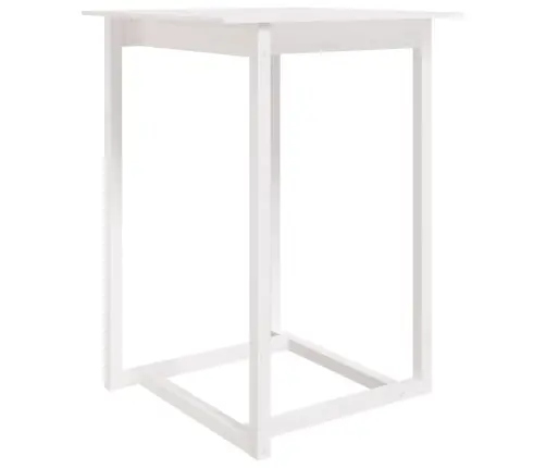 Baarilaud, Valge, 80 X 80 X 110 cm Männipuit