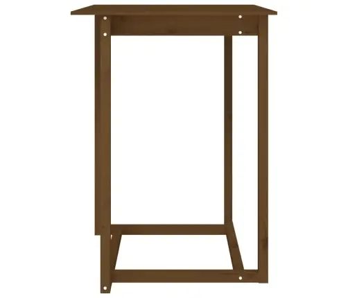 Bāra Galds, Medus Brūns, 80X80X110 Cm, Priedes Masīvkoks Vidaxl