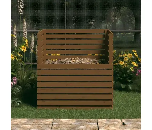 Komposter, Meepruun, 100 X 100 X 102 cm Männipuit