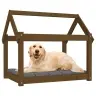 Lova Šunims, Medaus Ruda, 81X60X70cm Pušies Medienos Masyvas