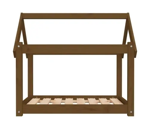 Lova Šunims, Medaus Ruda, 81X60X70cm Pušies Medienos Masyvas