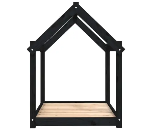 Suņu Gulta, Melna, 101X70X90 Cm, Priedes Masīvkoks Vidaxl