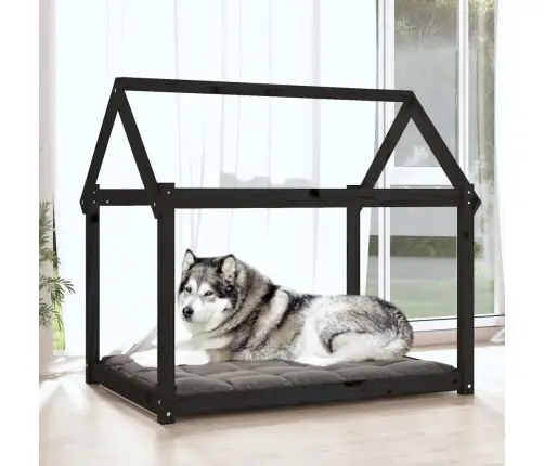 Koeravoodi, Must, 111X80X100 cm Männipuit