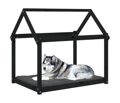 Koeravoodi, Must, 111X80X100 cm Männipuit