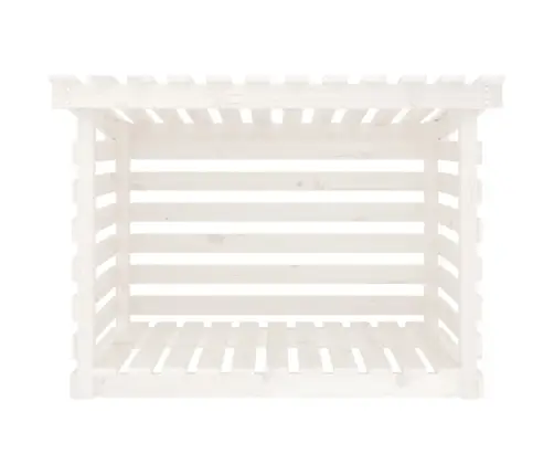 Malkas Plaukts, Balts, 108X73X79 Cm, Priedes Masīvkoks Vidaxl