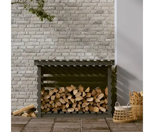 Malkas Plaukts, Pelēks, 108X73X79 Cm, Priedes Masīvkoks Vidaxl