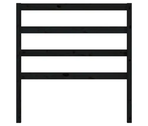 Gultas Galvgalis, Melns, 95X4X100 Cm, Priedes Masīvkoks Vidaxl