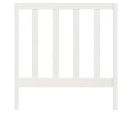 Voodipeats, Valge, 95 X 4 X 100 cm Männipuit