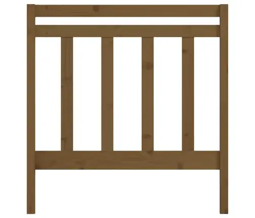 Gultas Galvgalis, Medus Brūns, 95X4X100 Cm, Priedes Masīvkoks Vidaxl