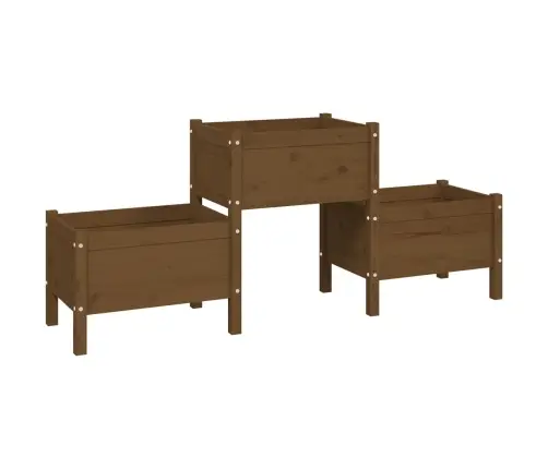 Taimekast, Meepruun, 178,5X44X75 cm Toekas Männipuit