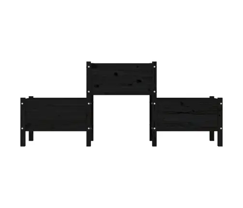 Taimekast, Must, 178,5X44X75 cm Toekas Männipuit