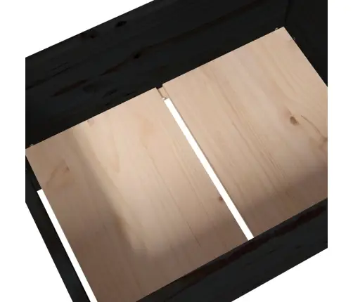 Taimekast, Must, 178,5X44X75 cm Toekas Männipuit