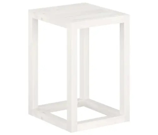 3-Osaline Taimealuse Komplekt,Valge Männipuit