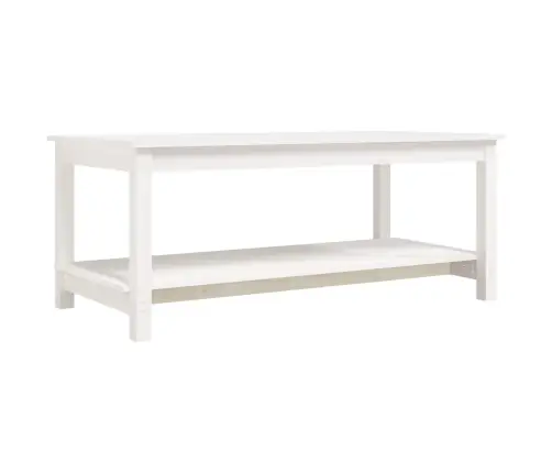 Kafijas Galdiņš, Balts, 110X55X45 Cm, Priedes Masīvkoks Vidaxl