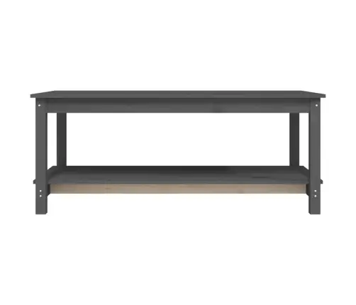 Kafijas Galdiņš, Pelēks, 110X55X45 Cm, Priedes Masīvkoks Vidaxl