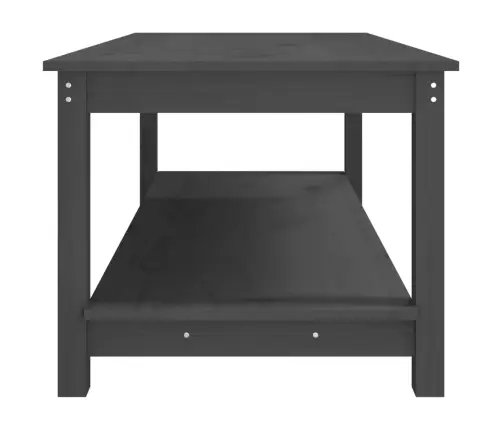 Kafijas Galdiņš, Pelēks, 110X55X45 Cm, Priedes Masīvkoks Vidaxl