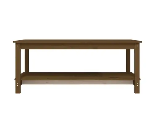 Kafijas Galdiņš, Medus Brūns, 110X55X45 Cm, Priedes Masīvkoks Vidaxl