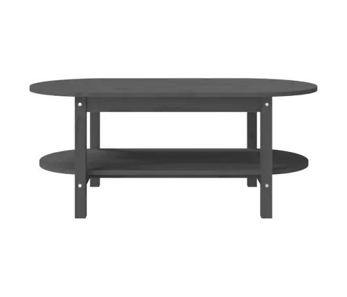 Kafijas Galdiņš, Pelēks, 110X55X45 Cm, Priedes Masīvkoks Vidaxl