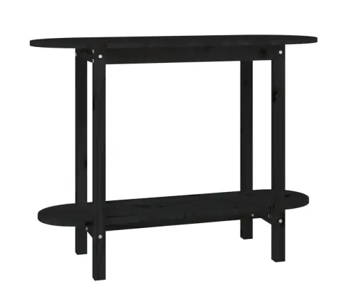 Konsoles Galdiņš, Melns, 110X40X80 Cm, Priedes Masīvkoks Vidaxl Konsoles Galdiņš, Melns, 110X40X80 Cm, Priedes Masīvkoks Vidaxl