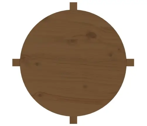 Kafijas Galdiņš, Medus Brūns, Ø 62,5X45 Cm, Priedes Masīvkoks Vidaxl Kafijas Galdiņš, Medus Brūns, Ø 62,5X45 Cm, Priedes Masīvkoks Vidaxl