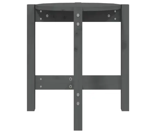 Kafijas Galdiņš, Pelēks, Ø 42,5X45 Cm, Priedes Masīvkoks Vidaxl Kafijas Galdiņš, Pelēks, Ø 42,5X45 Cm, Priedes Masīvkoks Vidaxl