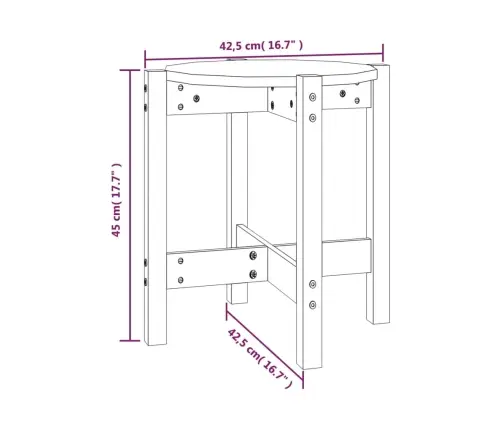 Kavos Staliukas, Medaus Rudas, 42,5X45cm Pušies Masyvas