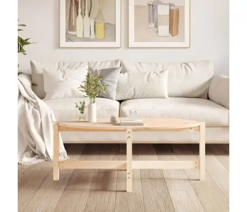 Kafijas Galdiņš, 118X63X45 Cm, Priedes Masīvkoks Vidaxl