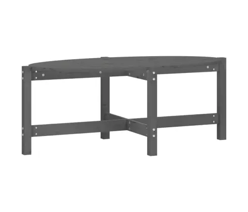 Kafijas Galdiņš, Pelēks, 118X63X45 Cm, Priedes Masīvkoks Vidaxl