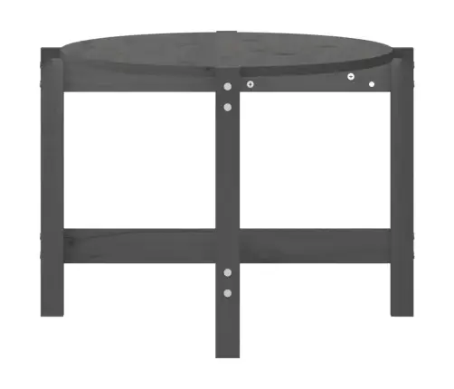 Kafijas Galdiņš, Pelēks, 118X63X45 Cm, Priedes Masīvkoks Vidaxl