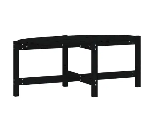 Kafijas Galdiņš, Melns, 118X63X45 Cm, Priedes Masīvkoks Vidaxl