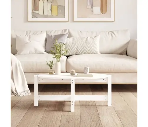 Kohvilaud, Valge, 87X48X35 cm Männipuit